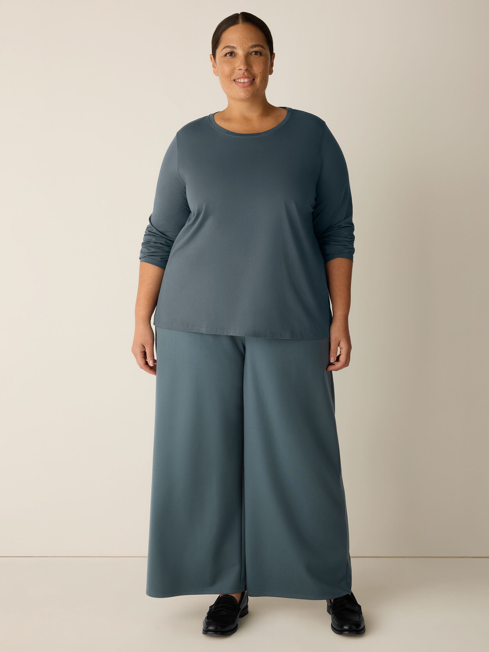 Organic Pima Cotton Jersey Long-Sleeve Tee