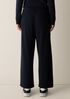 Garment-Dyed Organic Cotton Terry Wide-Leg Pant