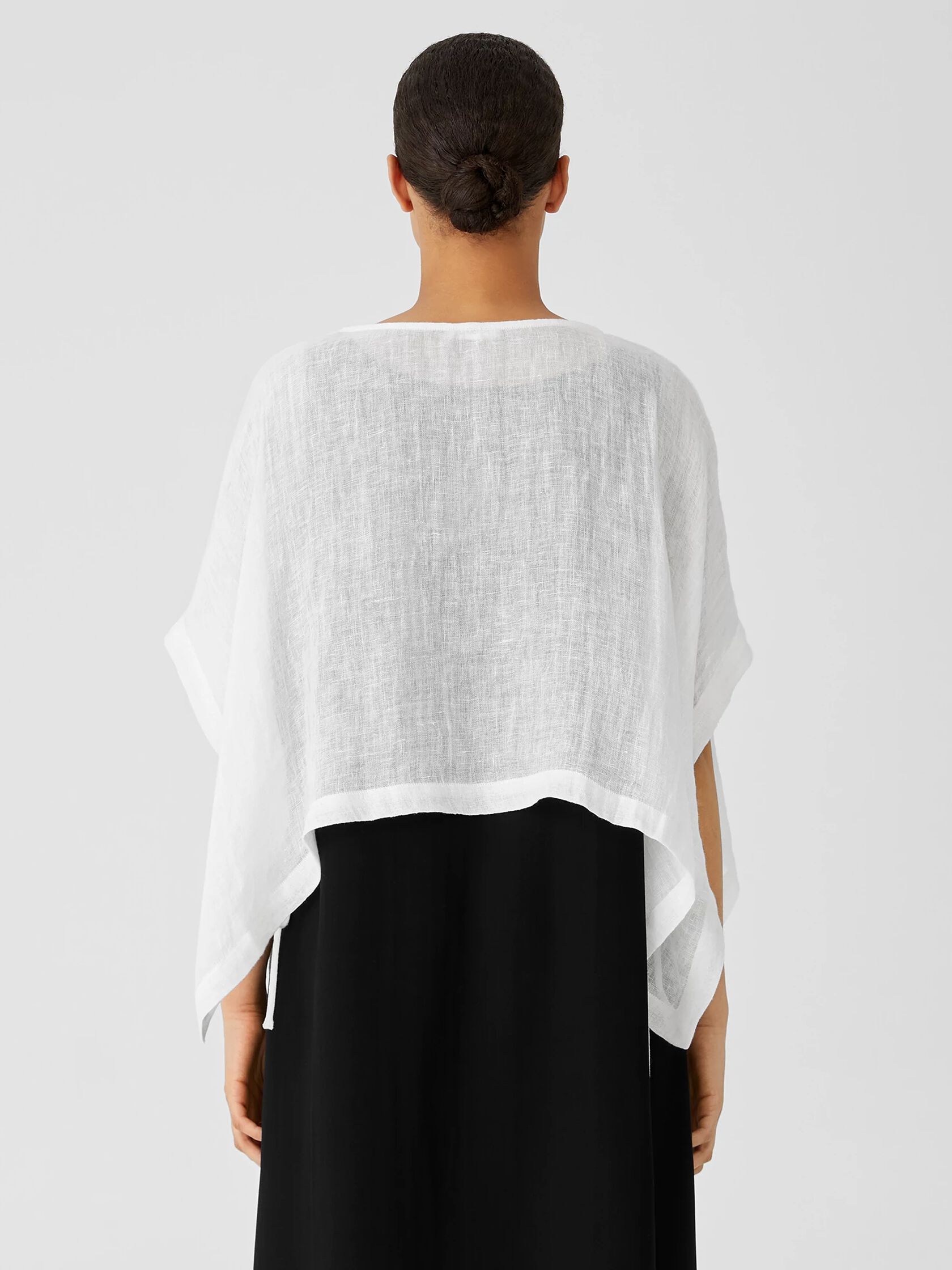 Organic Linen Gauze Poncho