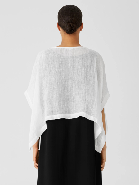 Organic Linen Gauze Poncho