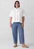 Cotton Stretch Denim Lantern Jean