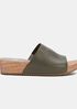 Minnie Sandal With Wood Platform