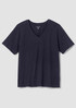 Organic Cotton Slubby Jersey V-Neck Tee