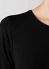 Stretch Jersey Knit Round Neck Dress
