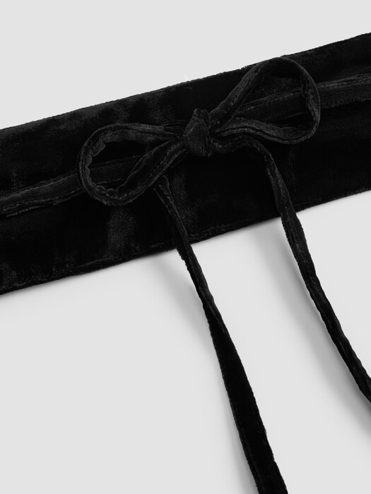 black velvet belt for dress Eileen Fisher - Women's Velvet Wrap Belt - Black