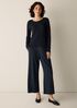 Bubble Jacquard Round Neck Top