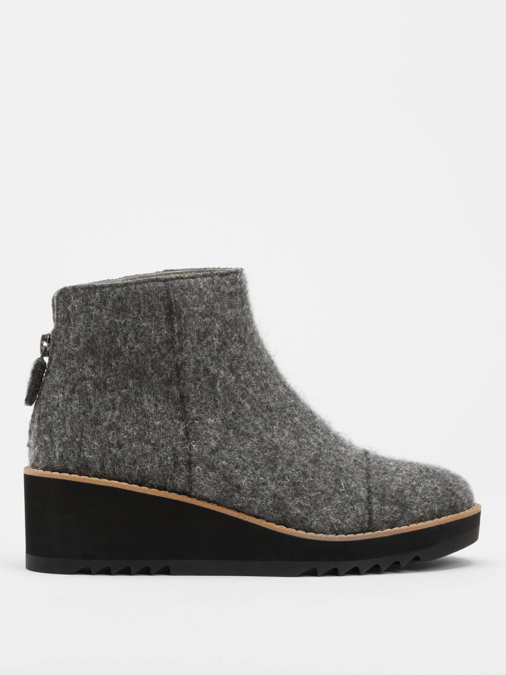 Loyal Wedge Bootie in Felt