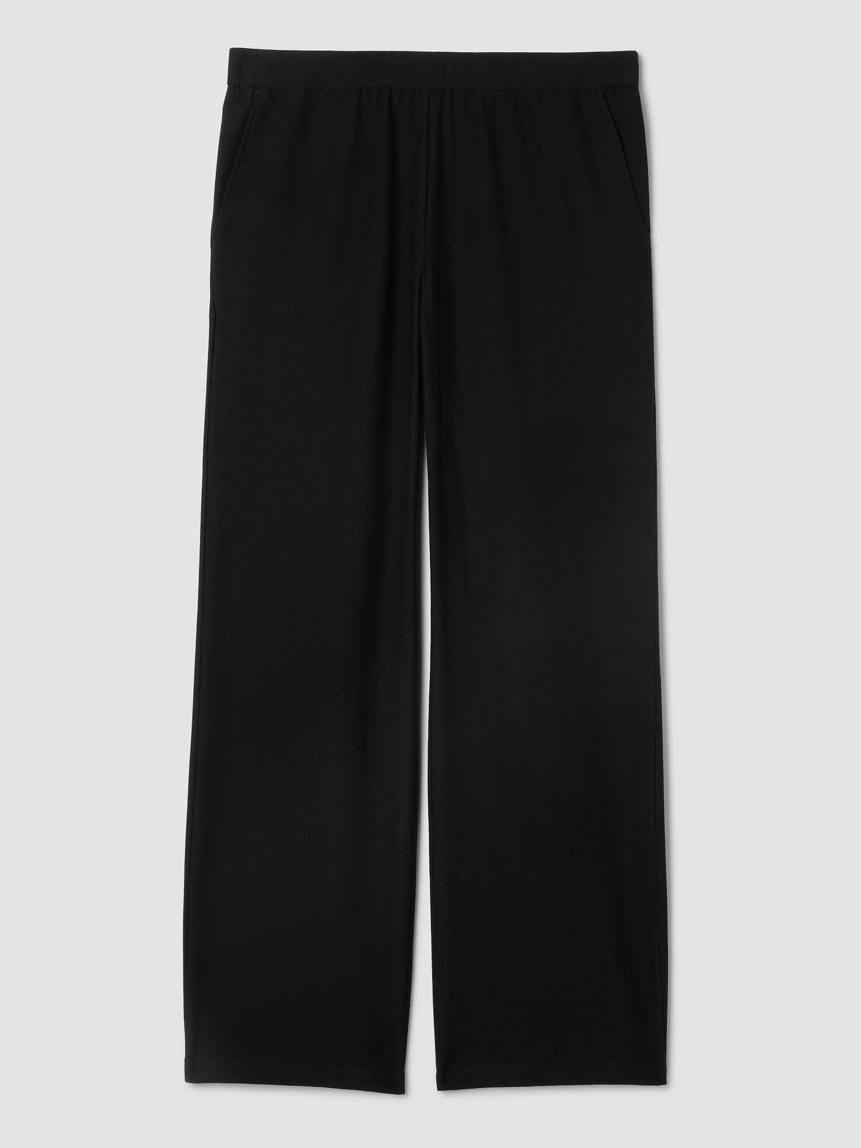 Washable Stretch Crepe Straight Pant
