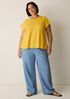 Organic Cotton Slubby Jersey Crew Neck Tee