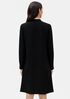Silk Georgette Crepe V-Neck Dress