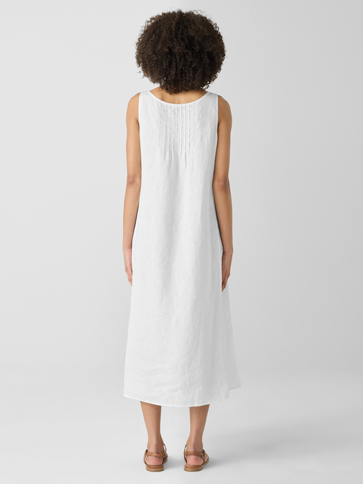 Organic Linen Scoop Neck Dress