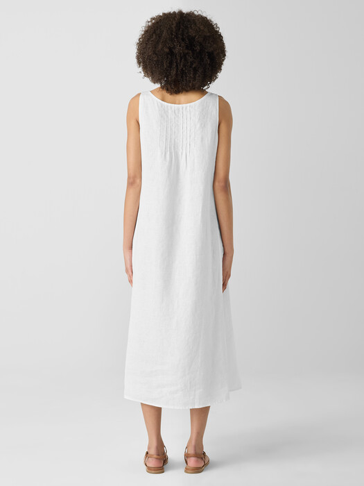 Organic Linen Scoop Neck Dress