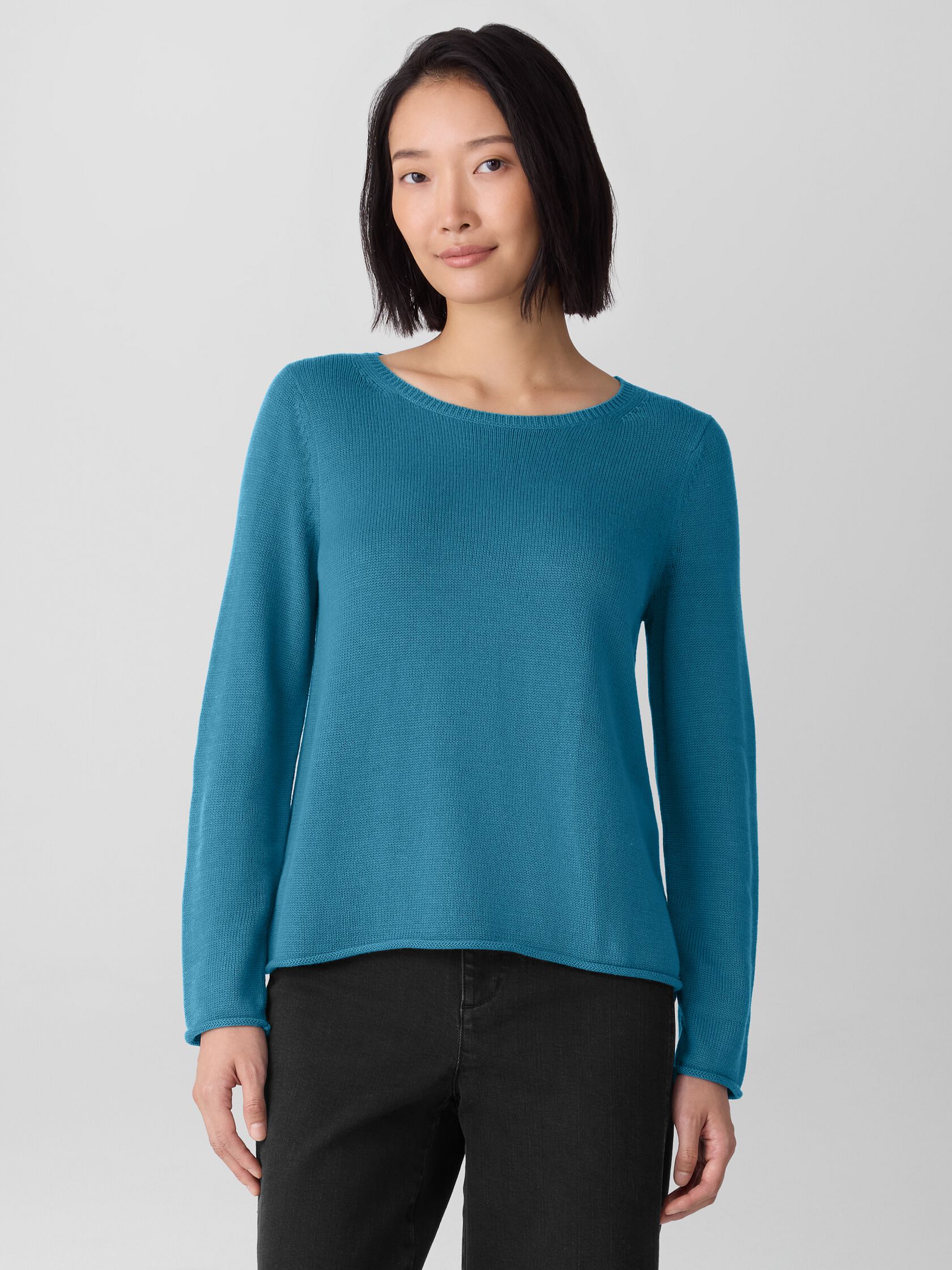 Peruvian Cotton Blend&nbsp;Bateau Neck Top