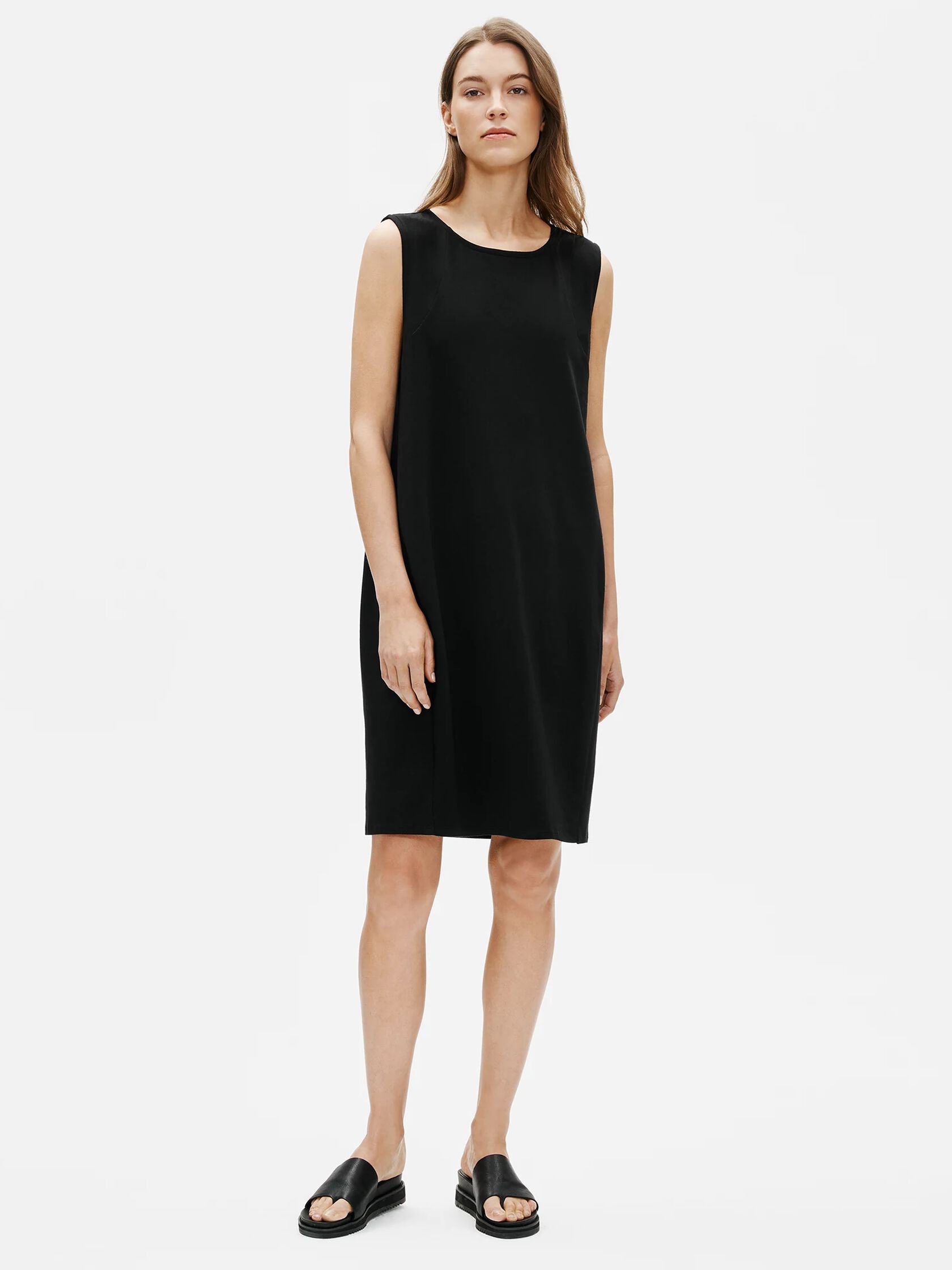 Traceable Organic Cotton Stretch Lantern Dress