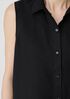 Handkerchief Linen Sleeveless Shirt
