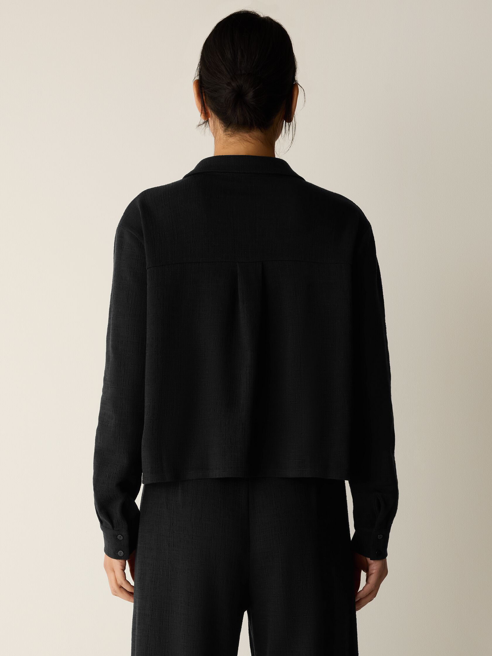 Cross Hatch Stretch Jersey Classic Collar Shirt