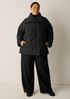 Light Cotton Nylon High Collar Padded Coat