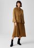 Sandwashed Cupro Padded Coat