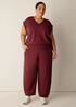 Garment-Dyed Organic Cotton Terry Lantern Pant
