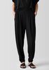 Stretch Jersey Knit Lantern Jogger Pant