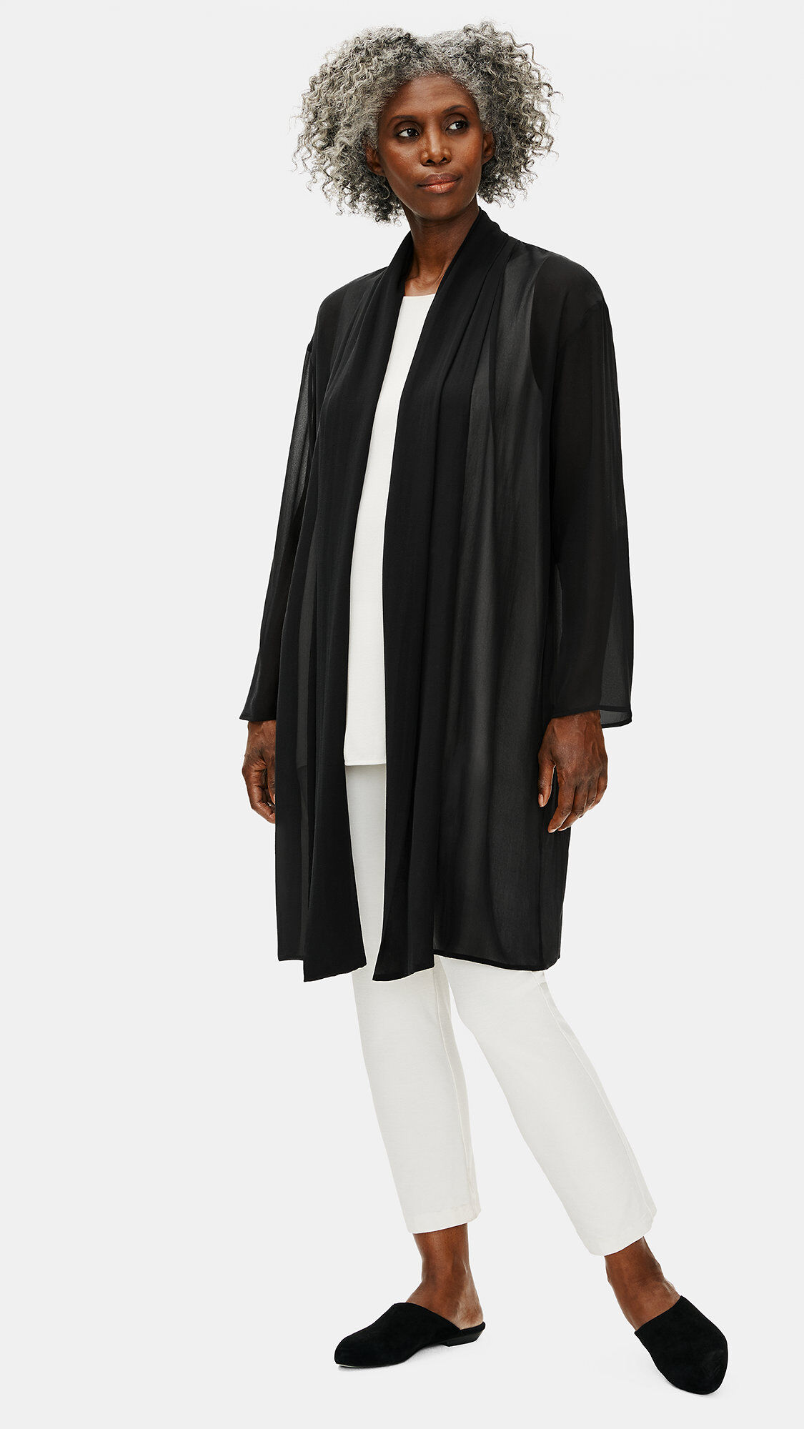 Eileen fisher hotsell silk kimono
