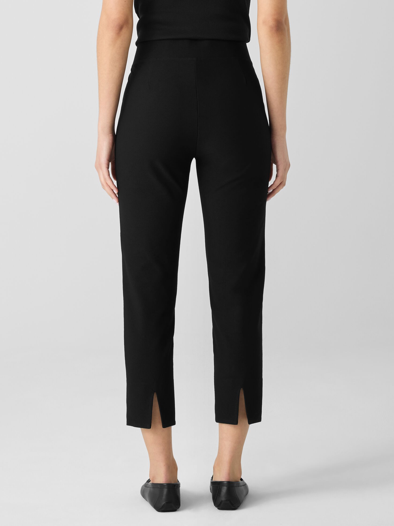 Washable Stretch Crepe Slim Pant