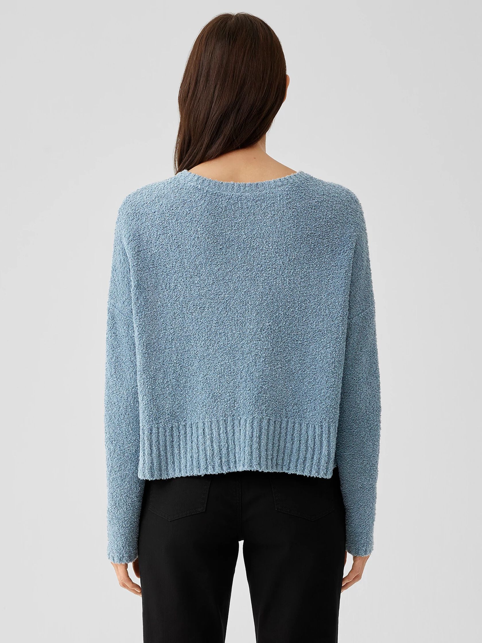 Cotton Fluff Crew Neck Top