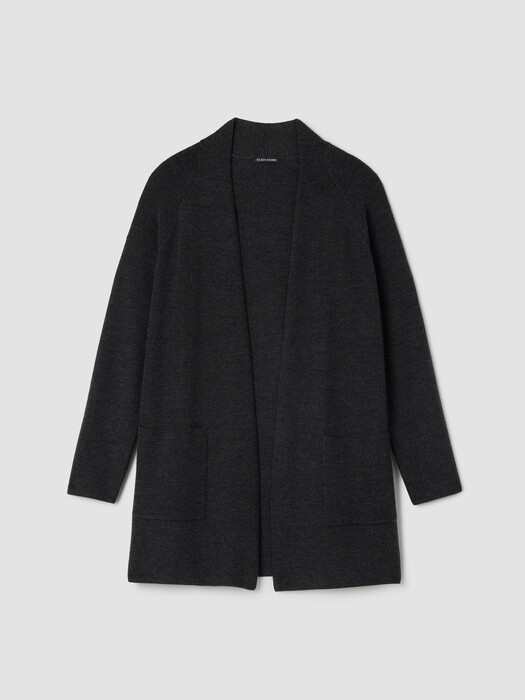 Merino Long Cardigan in Regenerative Wool
