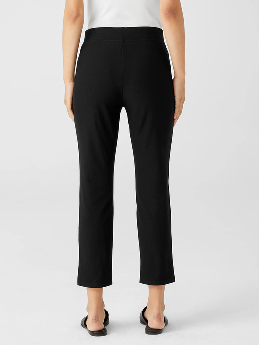 Washable Stretch Crepe Pant with Slits