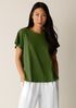 Organic Cotton Slubby Jersey Crew Neck Tee