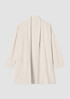 Silk and Cotton Interlock Long Cardigan