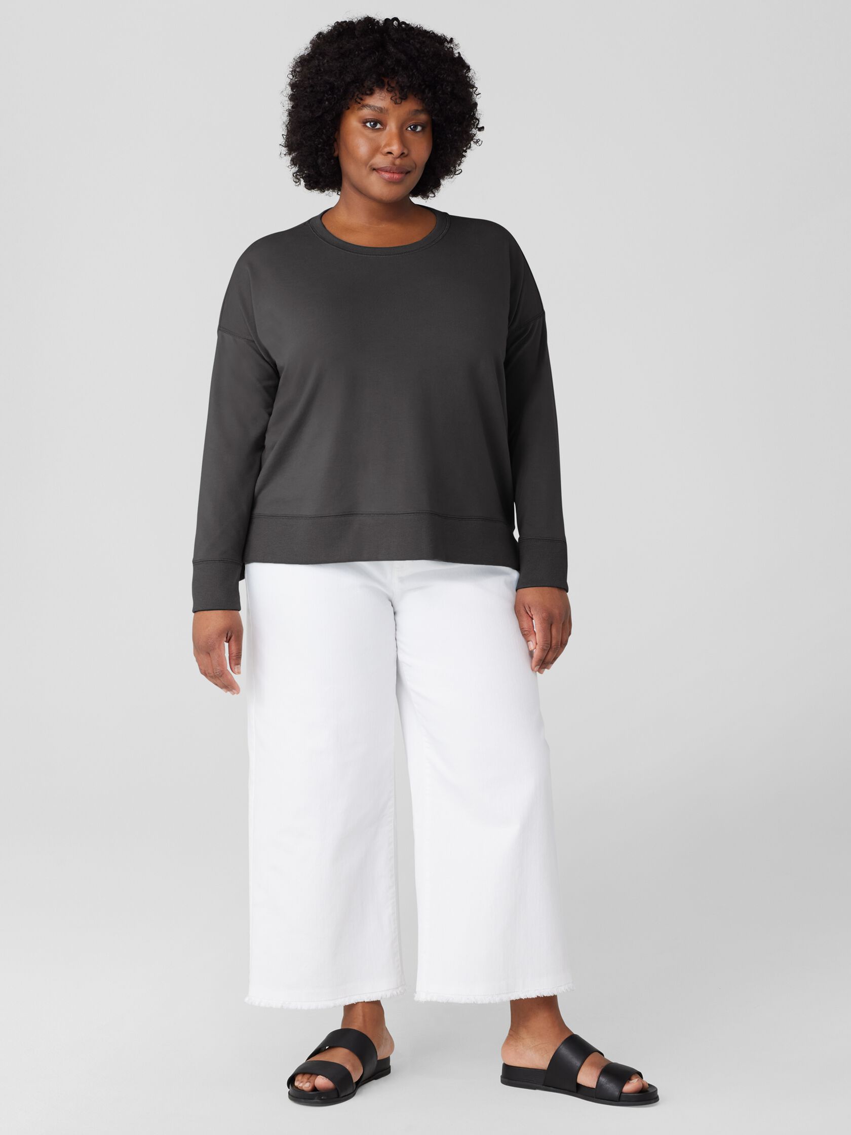 Pima Cotton Stretch Jersey Box-Top