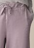 Cozy Velour Knit Wide-Leg Pant