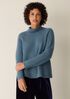 Cashmere Silk Boucle Bliss Turtleneck Top