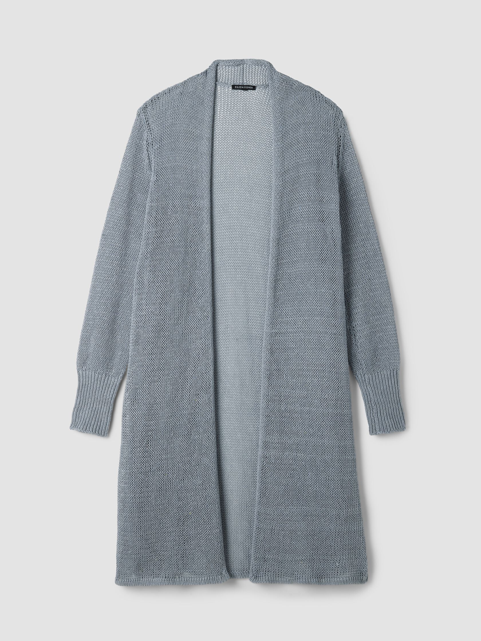 Organic Linen Cotton Cord Long Cardigan