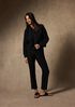 Washable Stretch Crepe Cuffed Pant