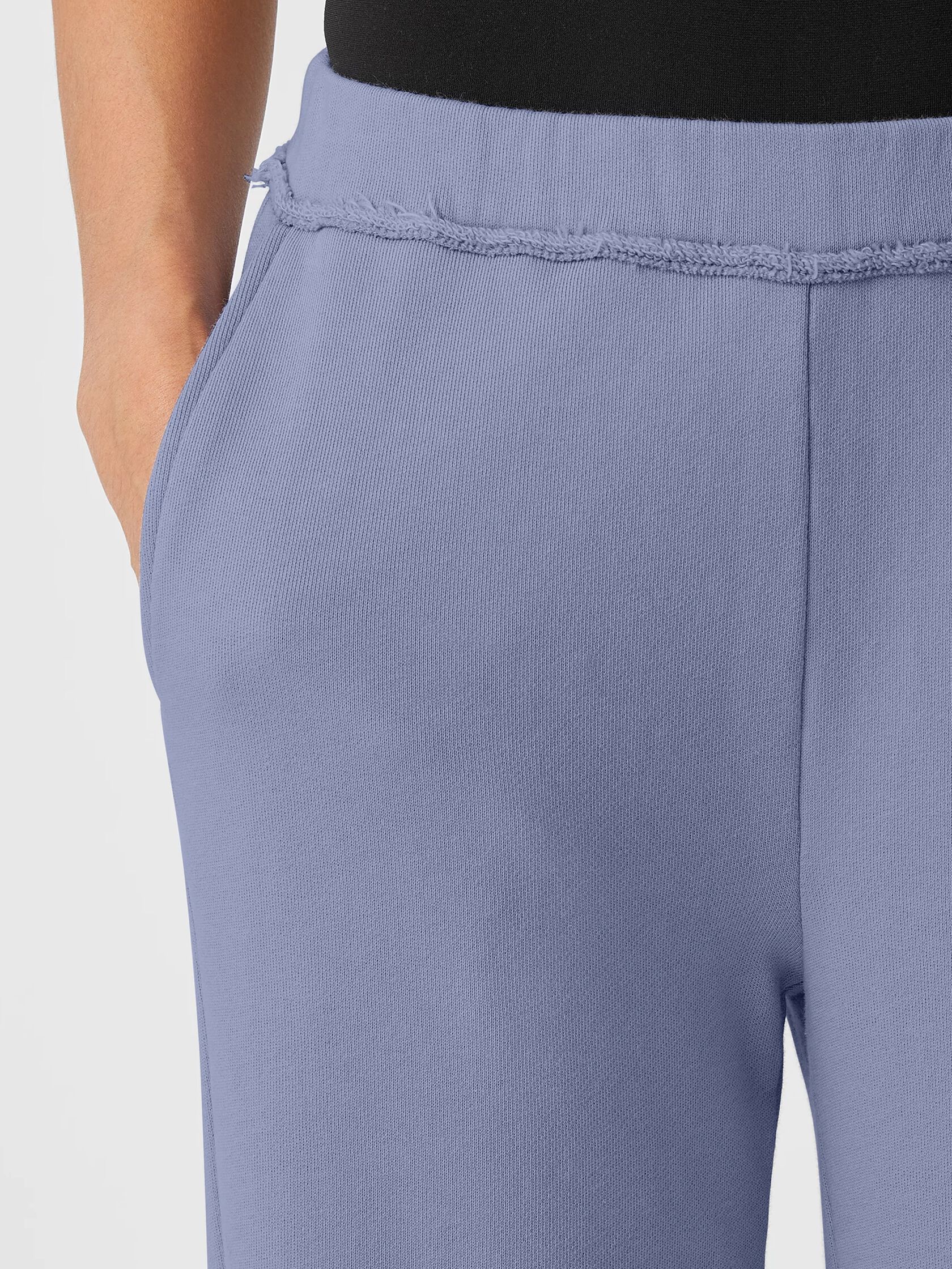 Organic Cotton French Terry Straight Pant