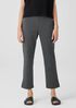 Cotton Blend Ponte Pant with Slits