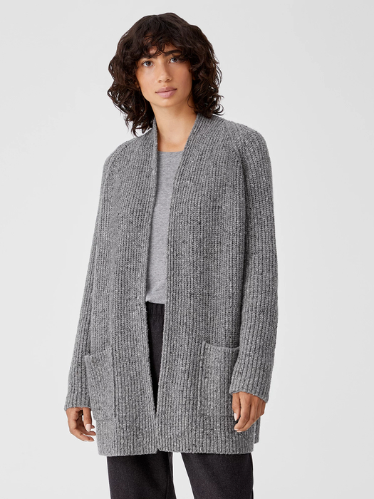 Recycled Cashmere Tweed Cardigan