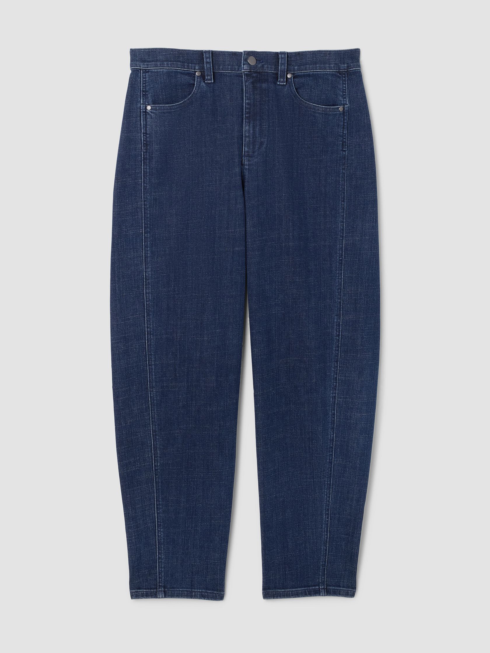 Cotton Stretch Denim Lantern Jean