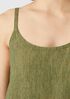 Washed Organic Linen Delave Cami Dress