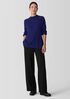 Peruvian Cotton Blend Funnel Neck Top