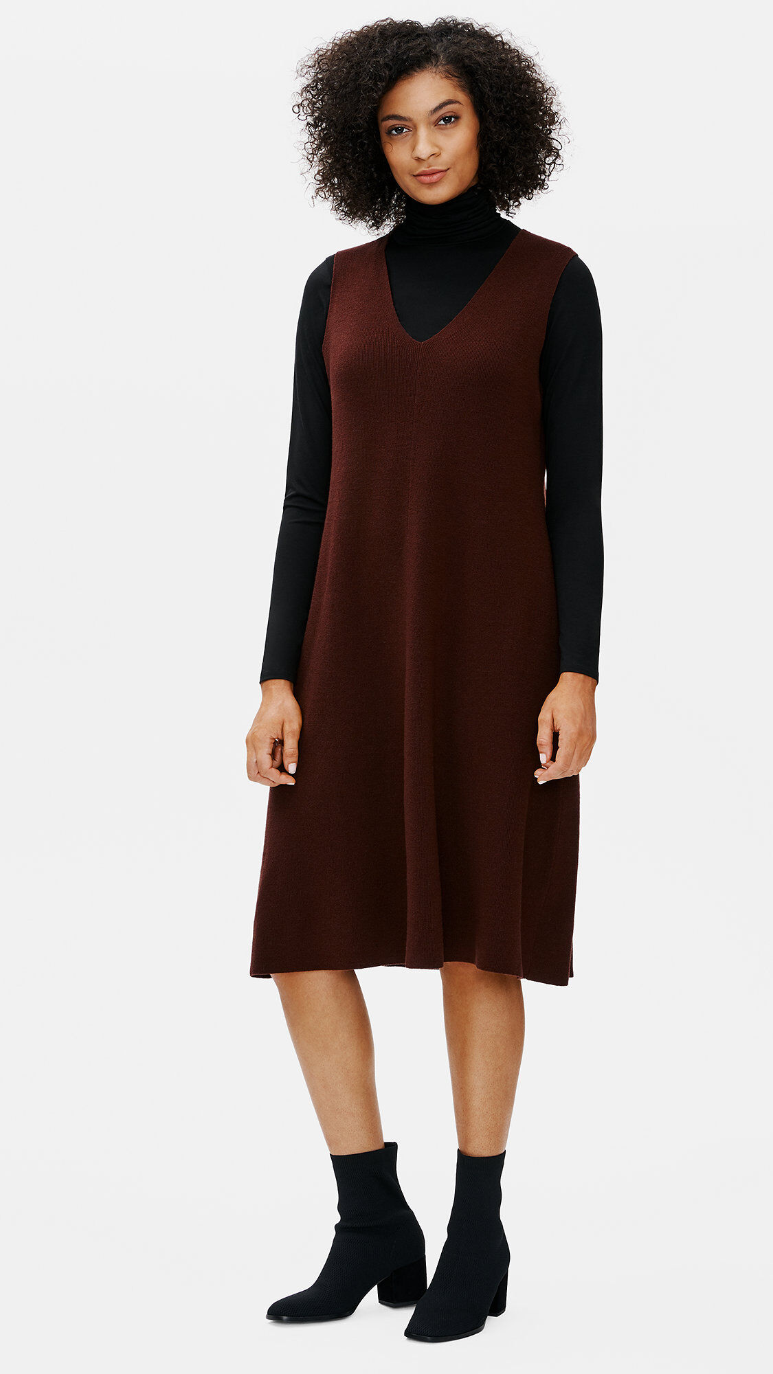 Luxe Merino Stretch Dress in Responsible Wool | EILEEN FISHER