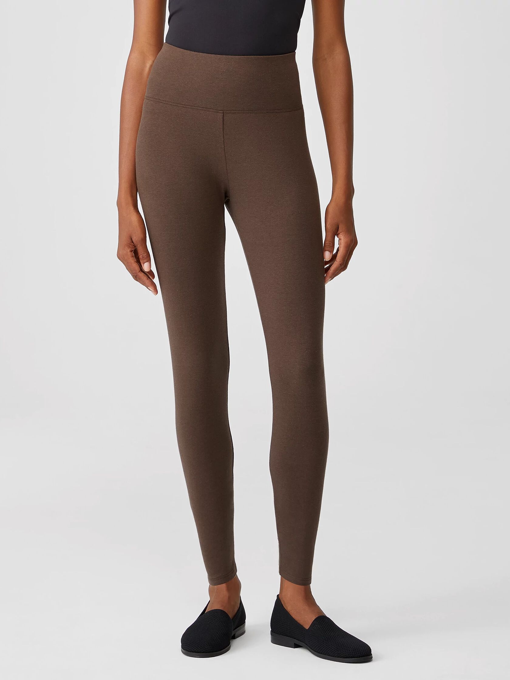 Cozy Brushed Terry High-Waisted Leggings