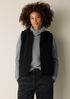 Cozy Recycled Wool Boucle Hooded Vest