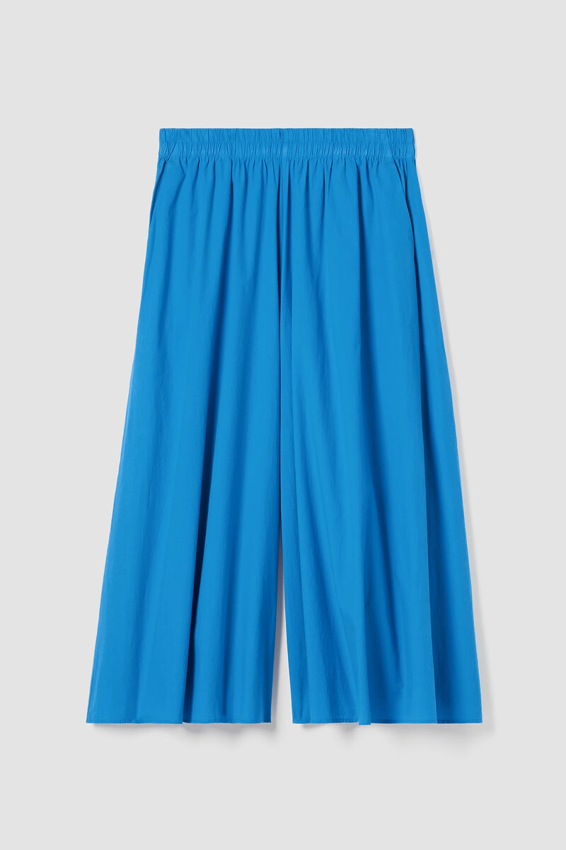 Washed Organic Cotton Poplin Skirt Pant Washed Organic Cotton Poplin Skirt Pant