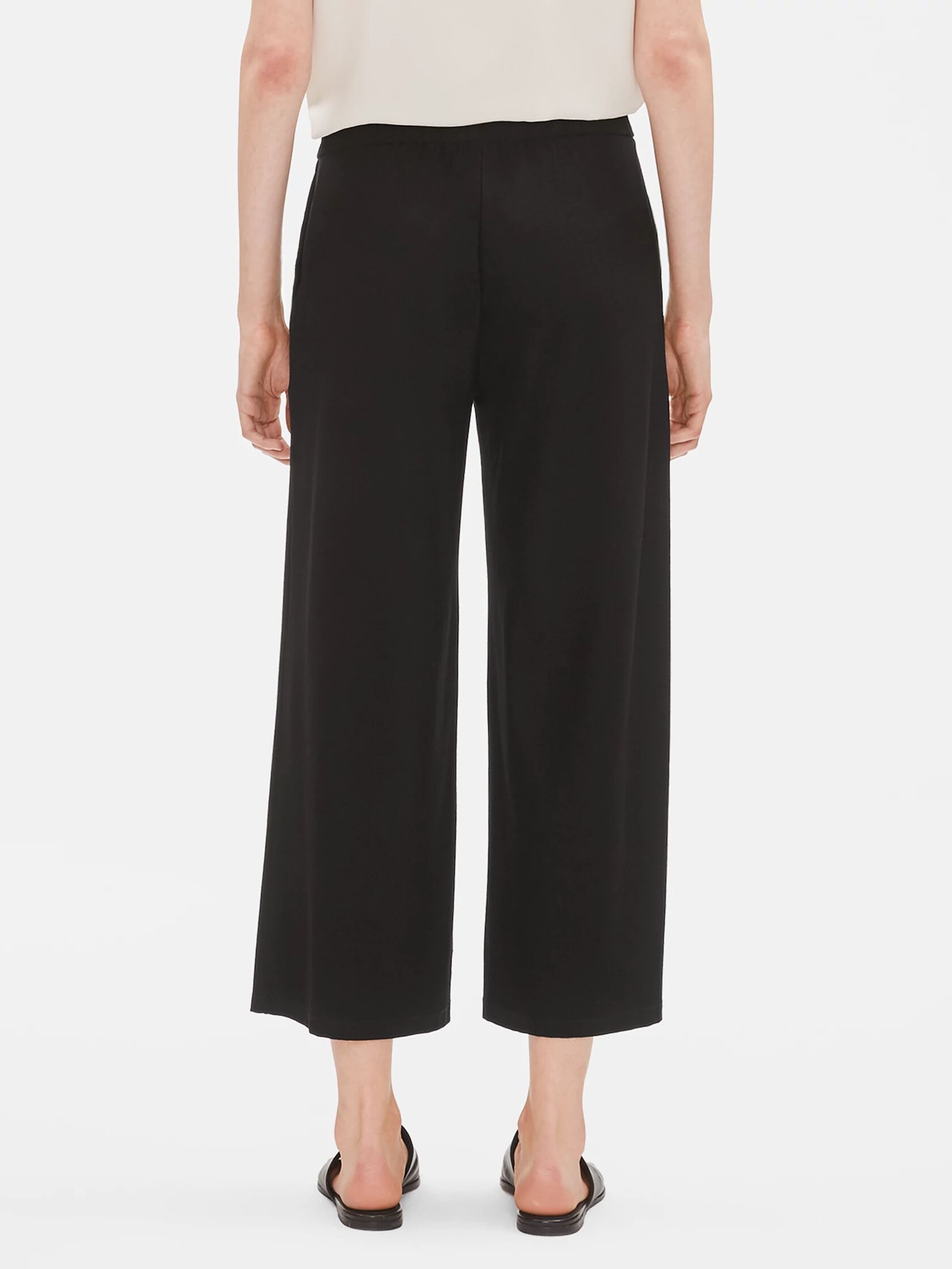System Lightweight Washable Stretch Crepe Wide-leg Pant | EILEEN FISHER