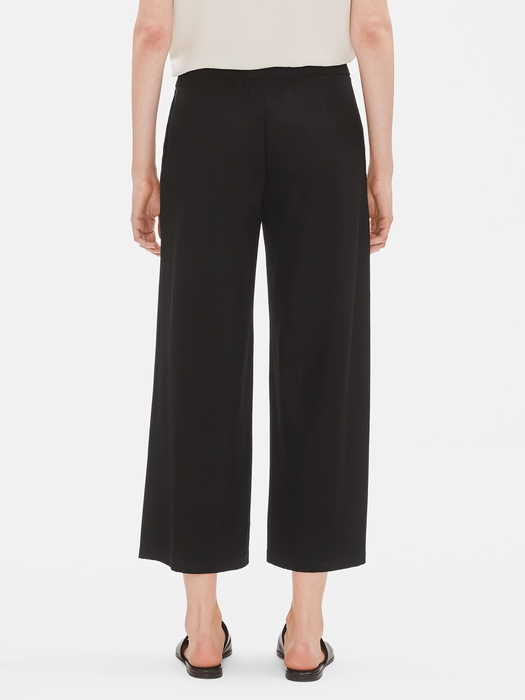 System Lightweight Washable Stretch Crepe Wide-leg Pant