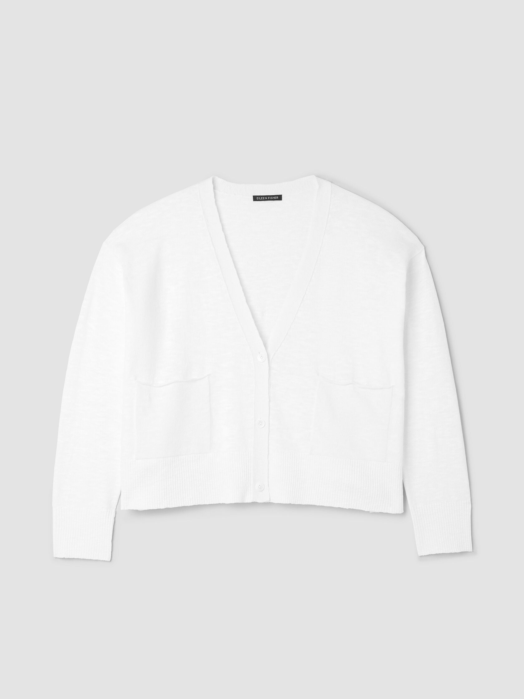 Organic Linen Cotton Slub Slouchy Cardigan