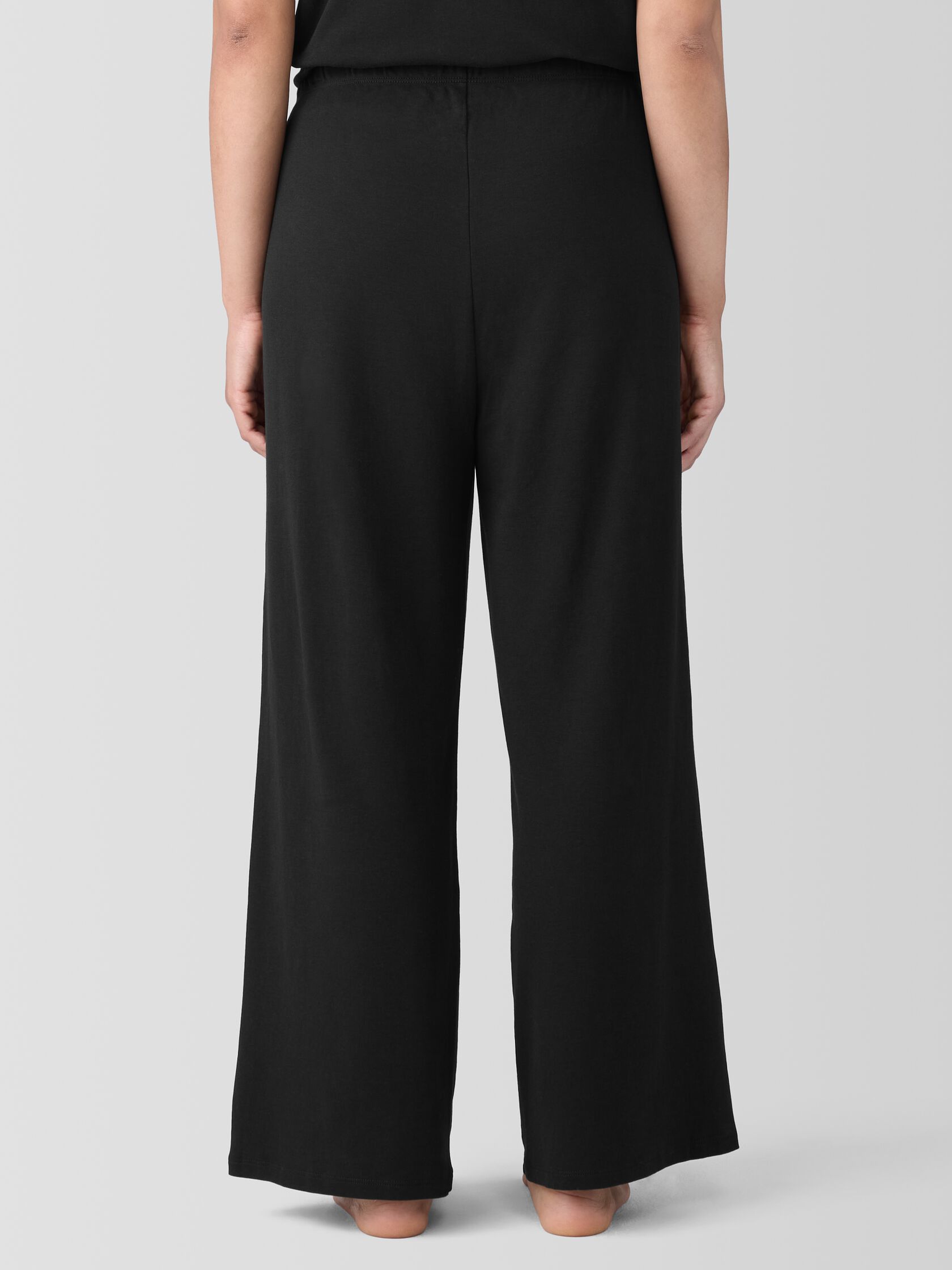 Organic Cotton Interlock Wide-Leg Sleep Pant